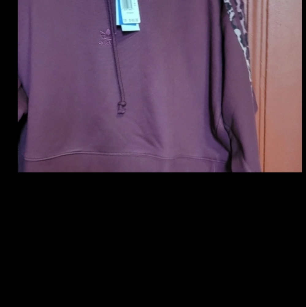 Adidas Original Hoodie Logo Three Stripes Pullover Multi Color SweatshirtSize 1X - Picture 3 of 16